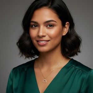 Gold-Plated Crescent Moon Pendant Necklace